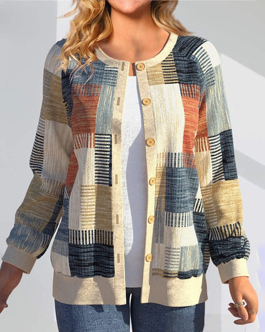 Acacia | Chic Patchwork Cardigan