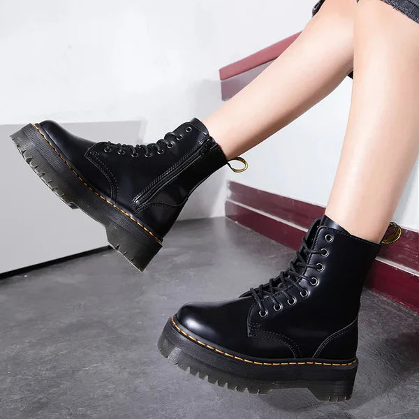 Allison | Chunky Combat Lace-Up Boots