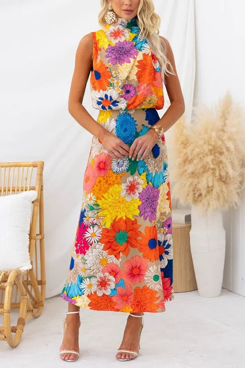 Dora | Vibrant Floral Maxi