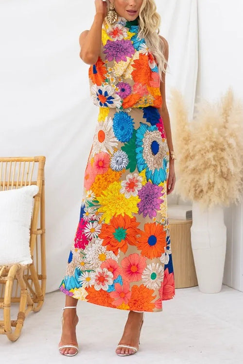 Dora | Vibrant Floral Maxi