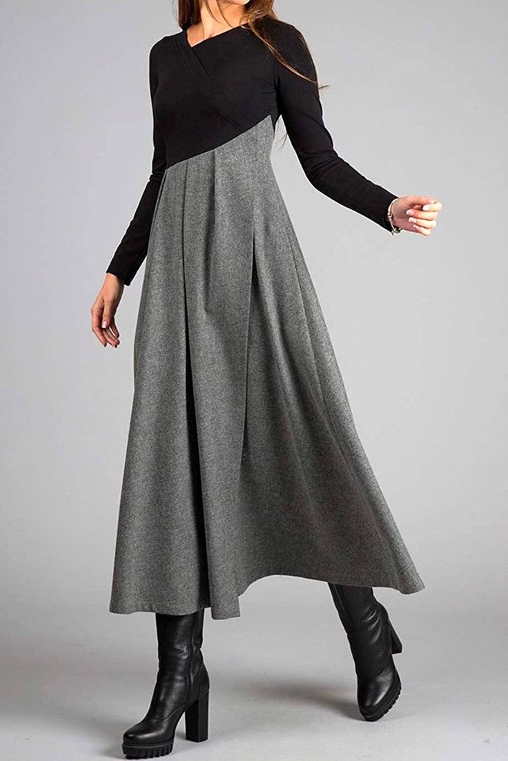 Cleo™ | Maxi Dress with Long Sleeves