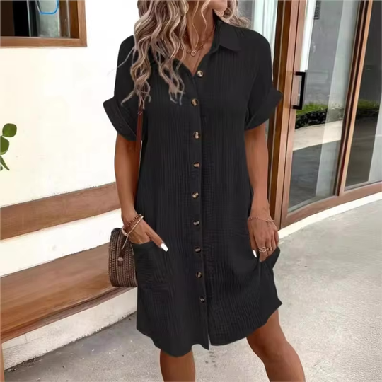 Fenna | Effortless Button Dress