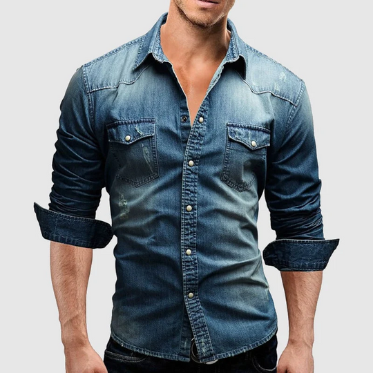 Dylan™ | Retro Denim shirt