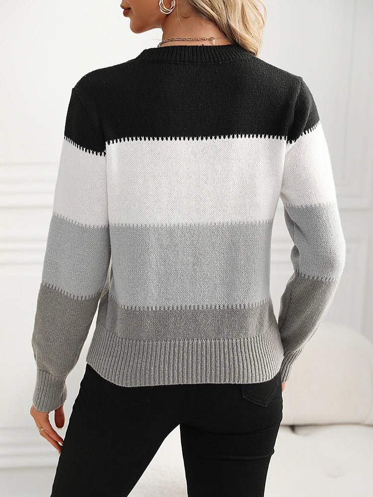 Sky | Trendy Striped Sweater