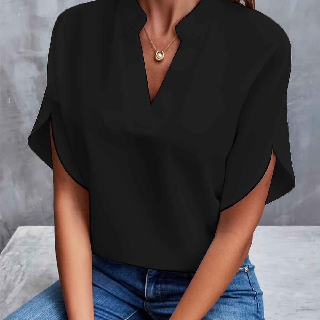 Azure | Graceful Split Blouse