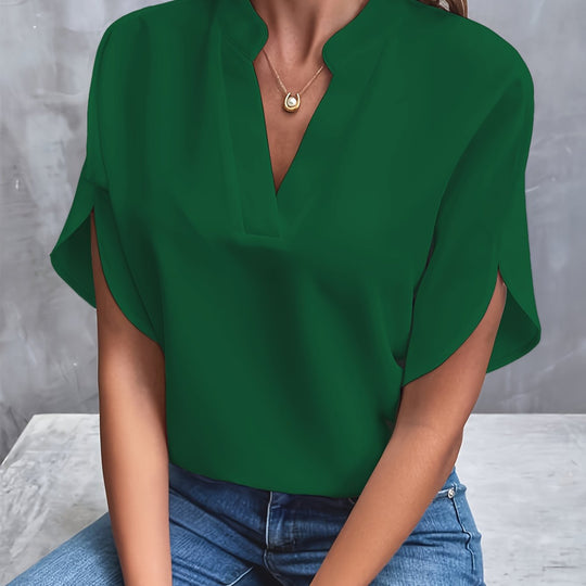 Azure | Graceful Split Blouse