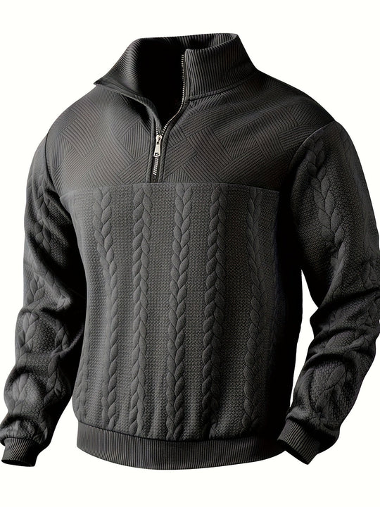 Remy™ | Vintage Men’s Sweater with Zipper