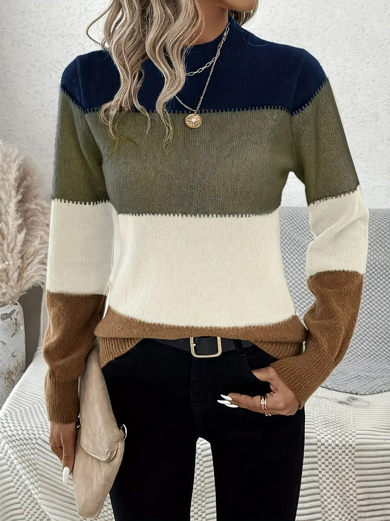 Sky | Trendy Striped Sweater