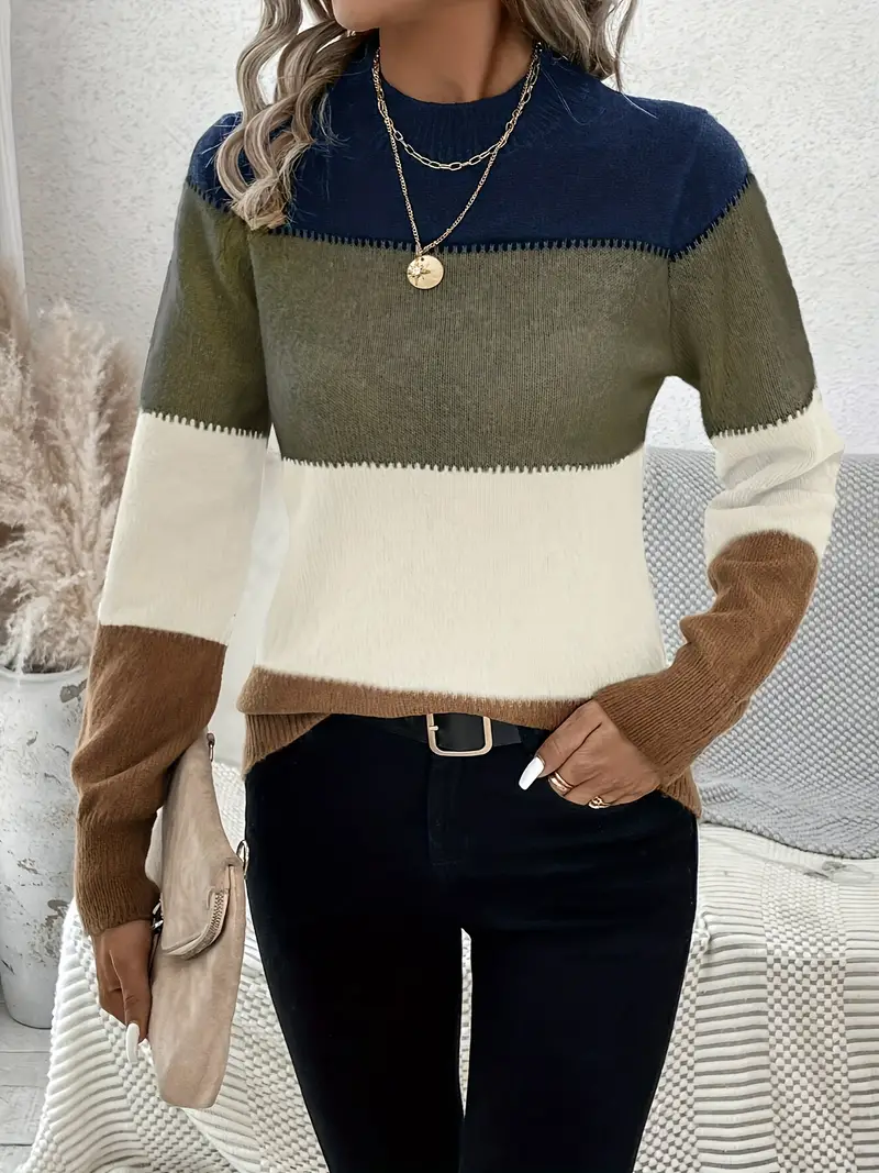 Sky | Trendy Striped Sweater