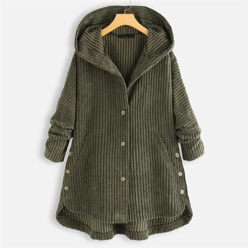 Darcy™ | Corduroy Hooded Coat