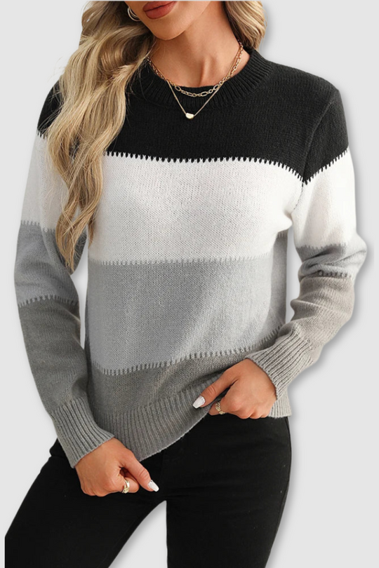 Elsie | Trendy Striped Sweater